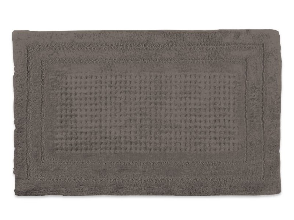 Πατάκι Μπάνιου Ξενοδοχείου Πετσετέ Βαμβακερό Καφέ 50x80 | Γαρύφαλλο - Λευκά Είδη